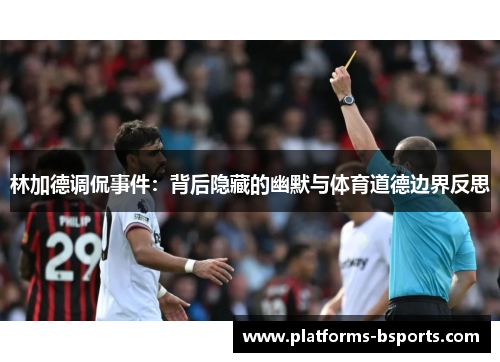 林加德调侃事件：背后隐藏的幽默与体育道德边界反思