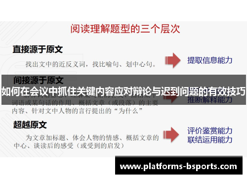 如何在会议中抓住关键内容应对辩论与迟到问题的有效技巧